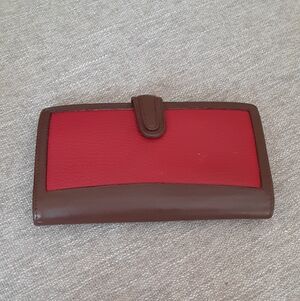 Coach  vintage Red and Brown Women's Wallet